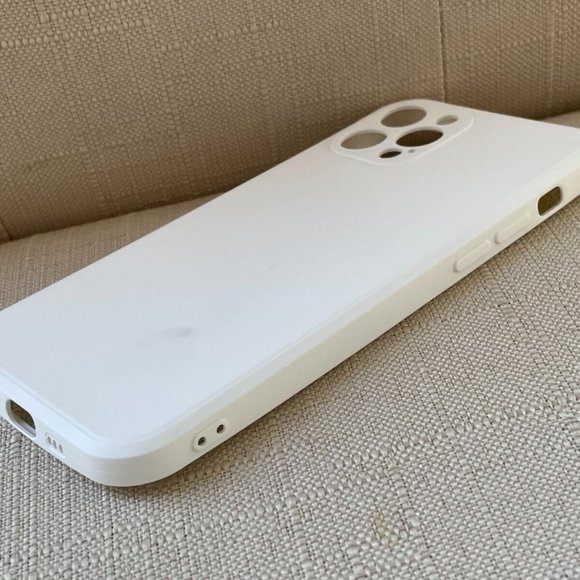 Fitted Back Case for iPhone White Case Rubber iPhone Pro Max 12 Unbranded - Picture 2 of 9